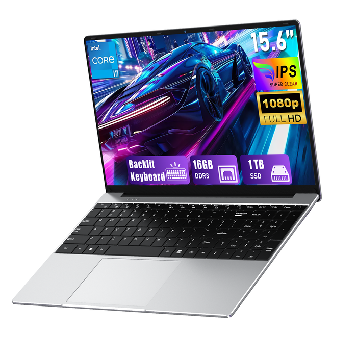 2026 New 15.6" Traditional Laptop Computer,Type-C Core i7 7600U up to 3.9GHz,16GB Ram 512GB/1TB Ssd,1080P Ips,Win 11 Pro,Backlit Keyboard for Work,Study