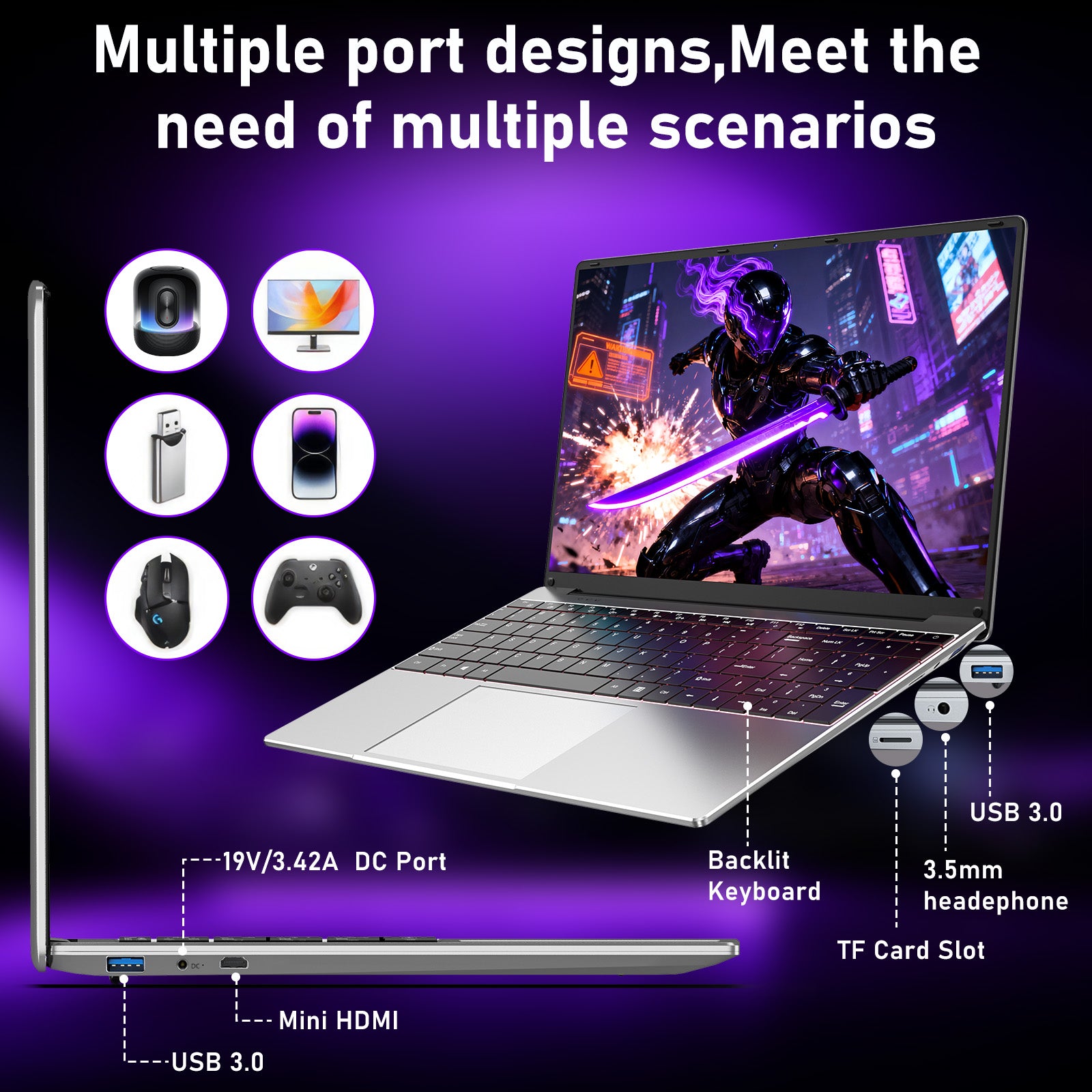2026 New 15.6" Traditional Laptop Computer,Type-C Core i7 7600U up to 3.9GHz,16GB Ram 512GB/1TB Ssd,1080P Ips,Win 11 Pro,Backlit Keyboard for Work,Study