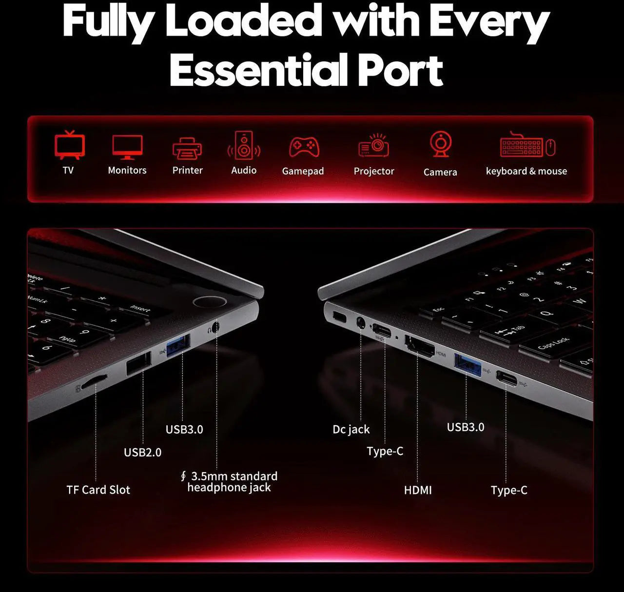 Chheart 2026 Flagship 15.6" Gaming Laptop | AMD Ryzen 7 6800H | 32GB DDR5 RAM | 1TB NVMe SSD | 8C/16T Up to 4.7GHz | Wins 11 Pro | Backlit Keyboard Fingerprint | Lightweight 3.5lb | 2-Year Warranty