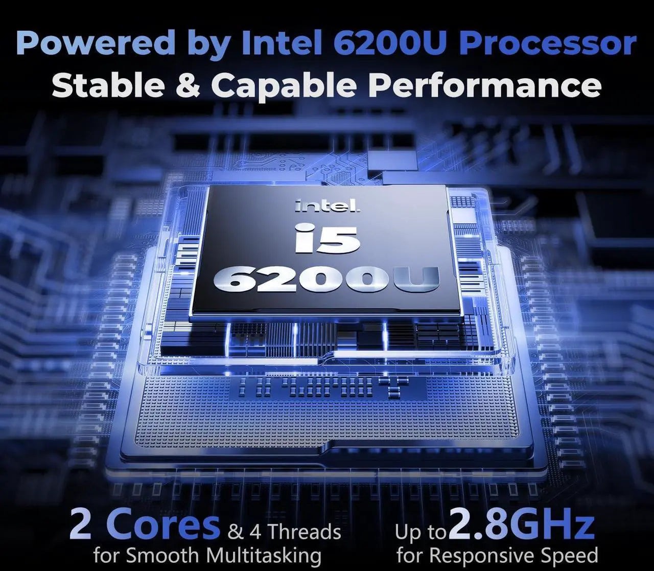 Chheart 2026 Laptop Computer,15.6" FHD IPS,16GB RAM 1TB SSD,Windows 11 Pro,i5-6200U Up to 2.8GHz,Portable Laptop,Business Student Notebook,Backlit Keyboard,WiFi,BT 4.2,Mini HDMI,TF Card