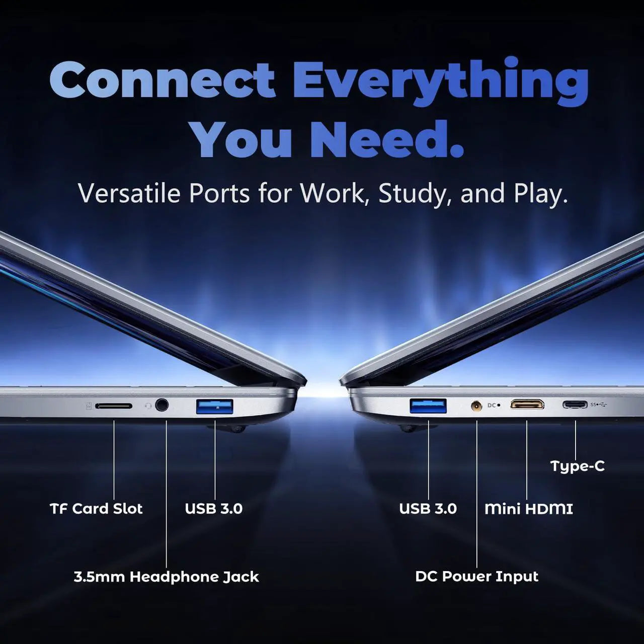 Chheart 2026 Laptop Computer,15.6" FHD IPS,16GB RAM 1TB SSD,Windows 11 Pro,i5-6200U Up to 2.8GHz,Portable Laptop,Business Student Notebook,Backlit Keyboard,WiFi,BT 4.2,Mini HDMI,TF Card